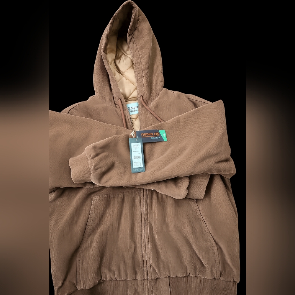 Alpine Design Brown‎ Courdroy Jacket Waffle Lining!